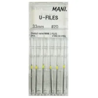 U-files "20" (33 мм)  жовті, Mani